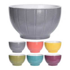 Kommen-Excellent Houseware kommen/schaaltjes - D14 x H8 cm - paars