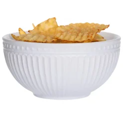 Excellent Houseware kommen/schaaltjes - D14 x H7 cm - ivoor wit
