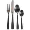 Besteksets-Excellent Houseware tafel bestek - 16x delig - mat zwart - rvs