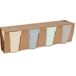 Kopjes, Mokken En Bekers-Excellent Houseware Thee/koffie mokken - 4x - porselein - 250 ml