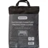 Tuinmeubelbeschermers-Exotan Beschermhoes Loungeset San Remo - PE - Zwart - 45x30x14