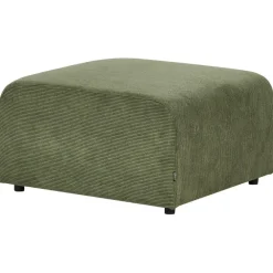 Beliani FALSTERBO - Ottomaan - Groen - Corduroy