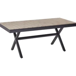 Beliani FANES - Eettafel uitschuifbaar - Grijs - 184/244 x 90 - Aluminium