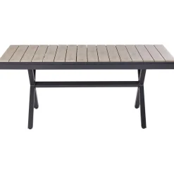 Beliani FANES - Eettafel uitschuifbaar - Grijs - 184/244 x 90 - Aluminium