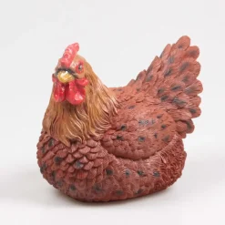Farmwood Animals Farmwood Kip tuin beeldje - binnen/buiten - 24 x 18 x 20 cm