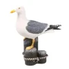 Farmwood Animals Farmwood Meeuw op 3 palen vogel tuin beeldje - buiten - 18x8x20cm