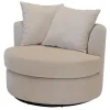 Fauteuils-Giga Meubel Fauteuil Beige Stof - Zithoogte 45cm - Thony Luxe