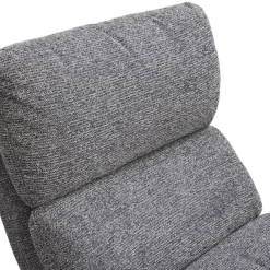 Leen Bakker Fauteuil Bobbi incl. hocker - antraciet