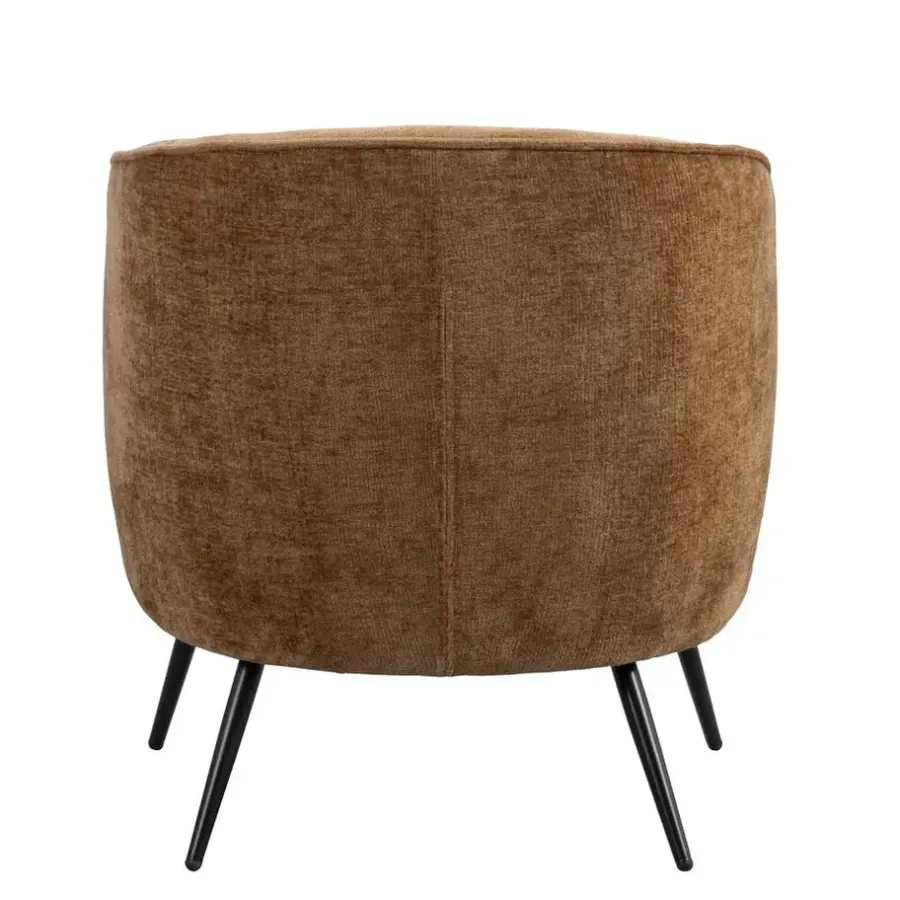 Fauteuils-Leen Bakker Fauteuil Carlton - stof - bruin