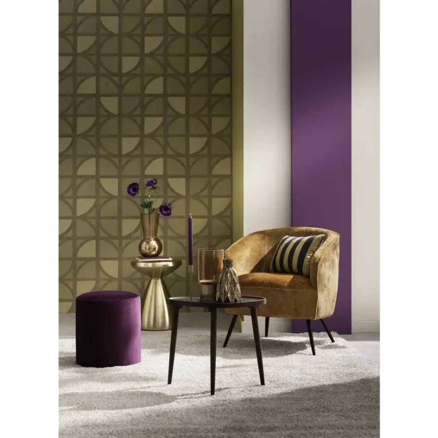 Fauteuils-Leen Bakker Fauteuil Carlton - stof - bruin