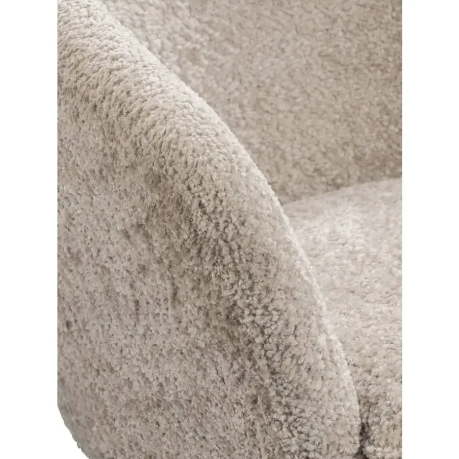 Fauteuils-Leen Bakker Fauteuil Cloe - stof - beige