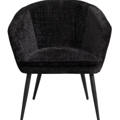 Leen Bakker Fauteuil Cloe - stof - zwart