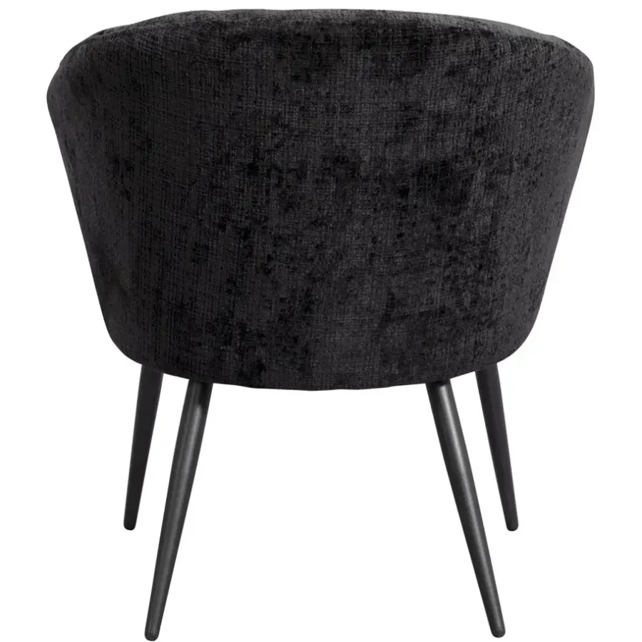 Leen Bakker Fauteuil Cloe - stof - zwart