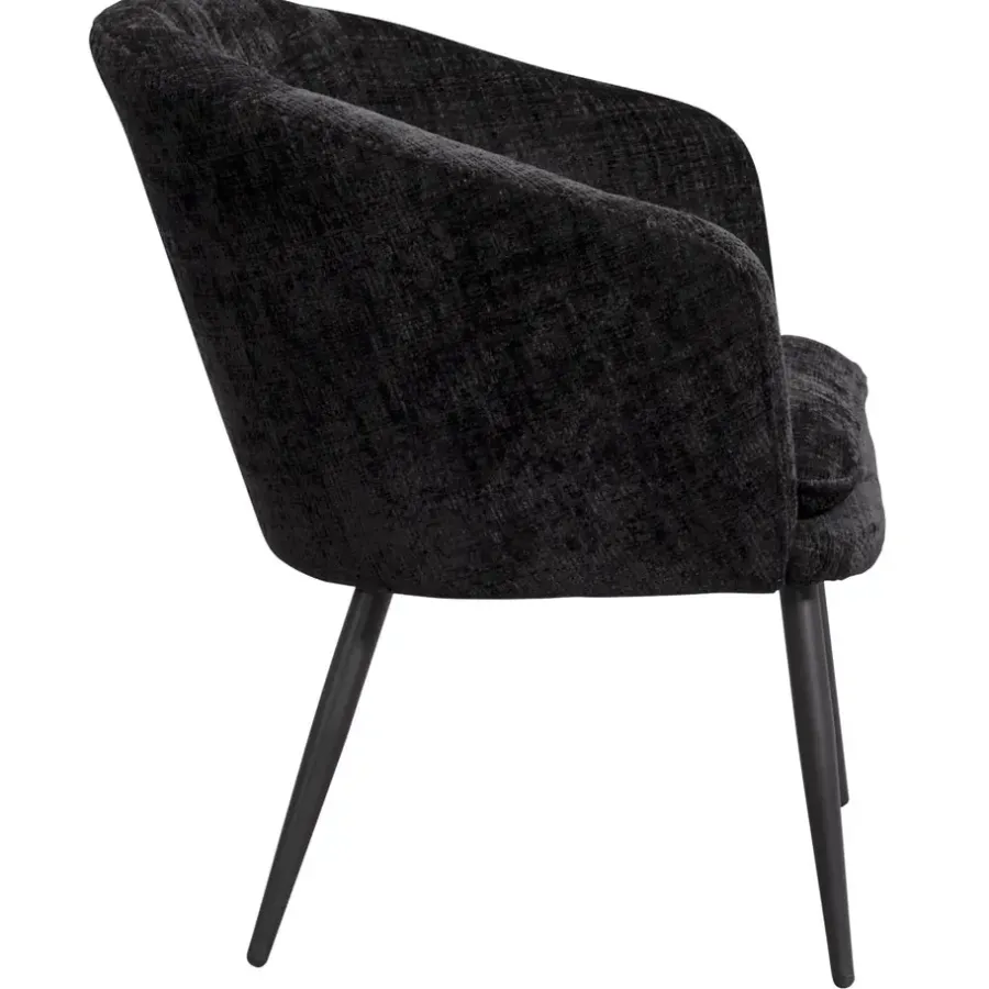 Leen Bakker Fauteuil Cloe - stof - zwart