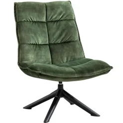 Fauteuils-HomeMixx Fauteuil Lucas - Velvet Mosgroen