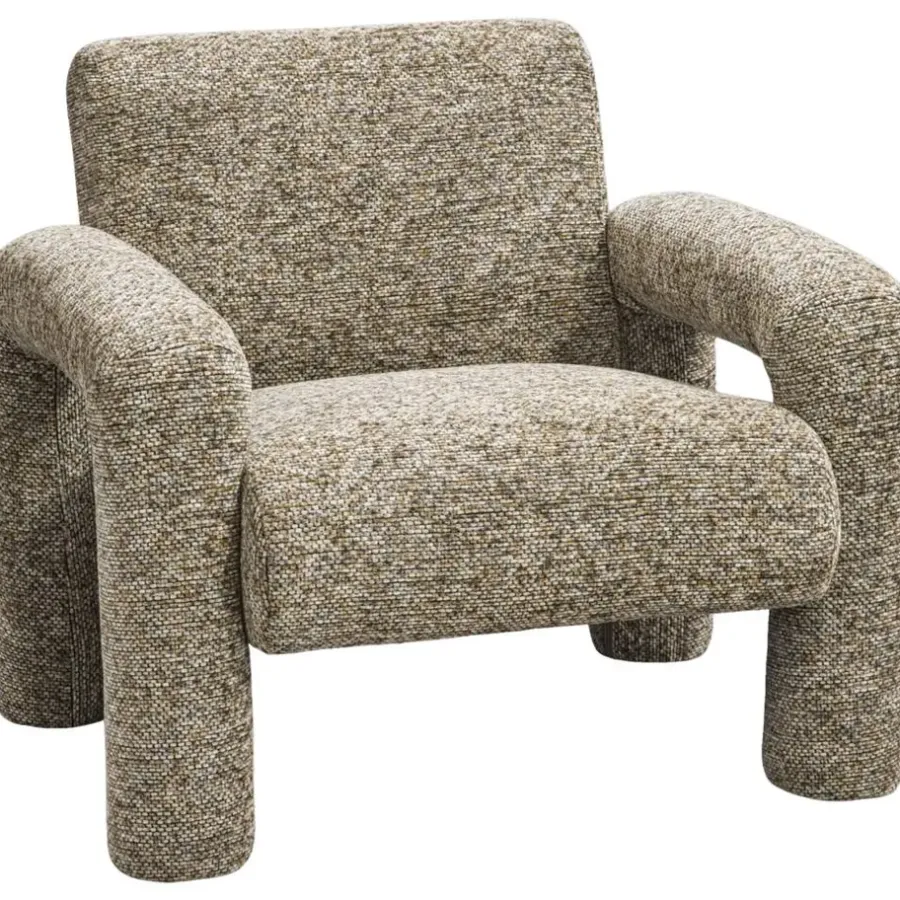 Leen Bakker Fauteuil Puck - bruin melange