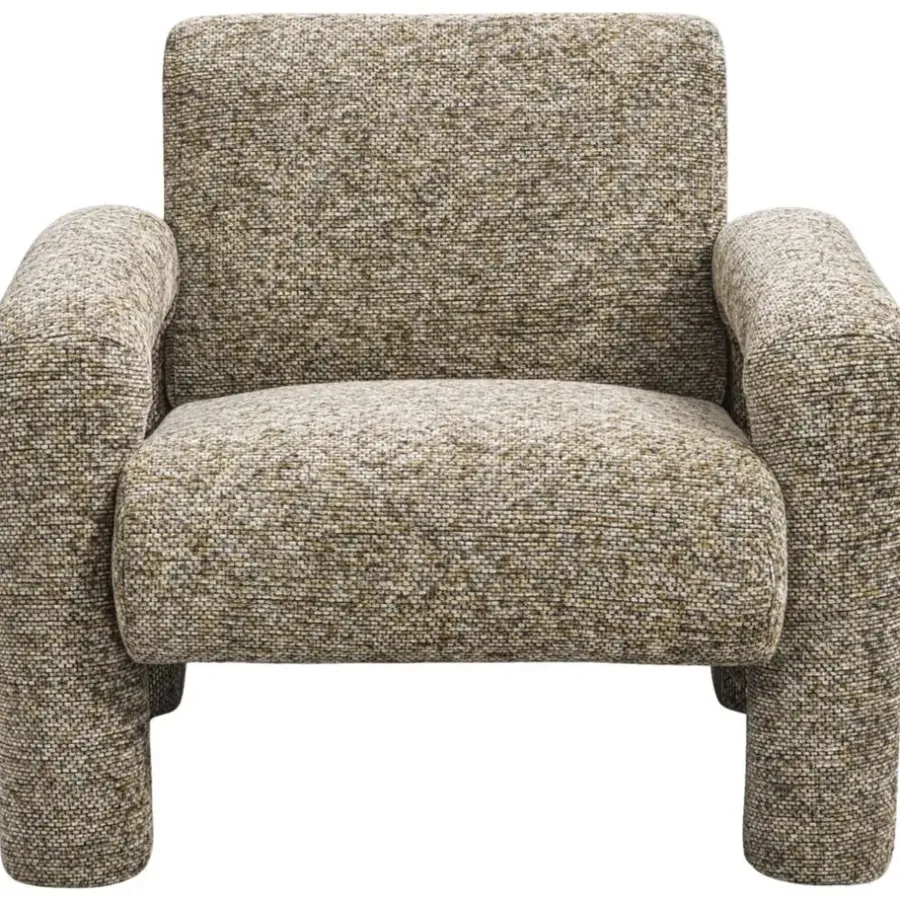 Leen Bakker Fauteuil Puck - bruin melange