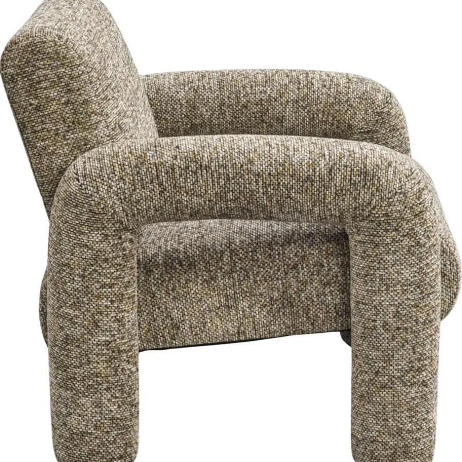 Leen Bakker Fauteuil Puck - bruin melange