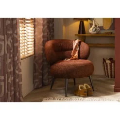 Leen Bakker Fauteuil Rolf - stof - terra