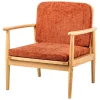 Nordlys Fauteuil van massief hout en terracotta stof