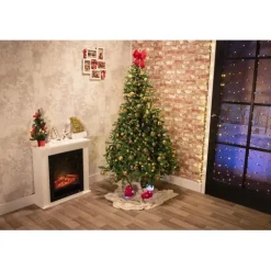 Kerstballen|Kerstdecoratie-Feeric lights & Christmas Feeric Christmas Kerstballen - 43x- piek - champagne/blauw/grijs - 3-6 cm - kuns