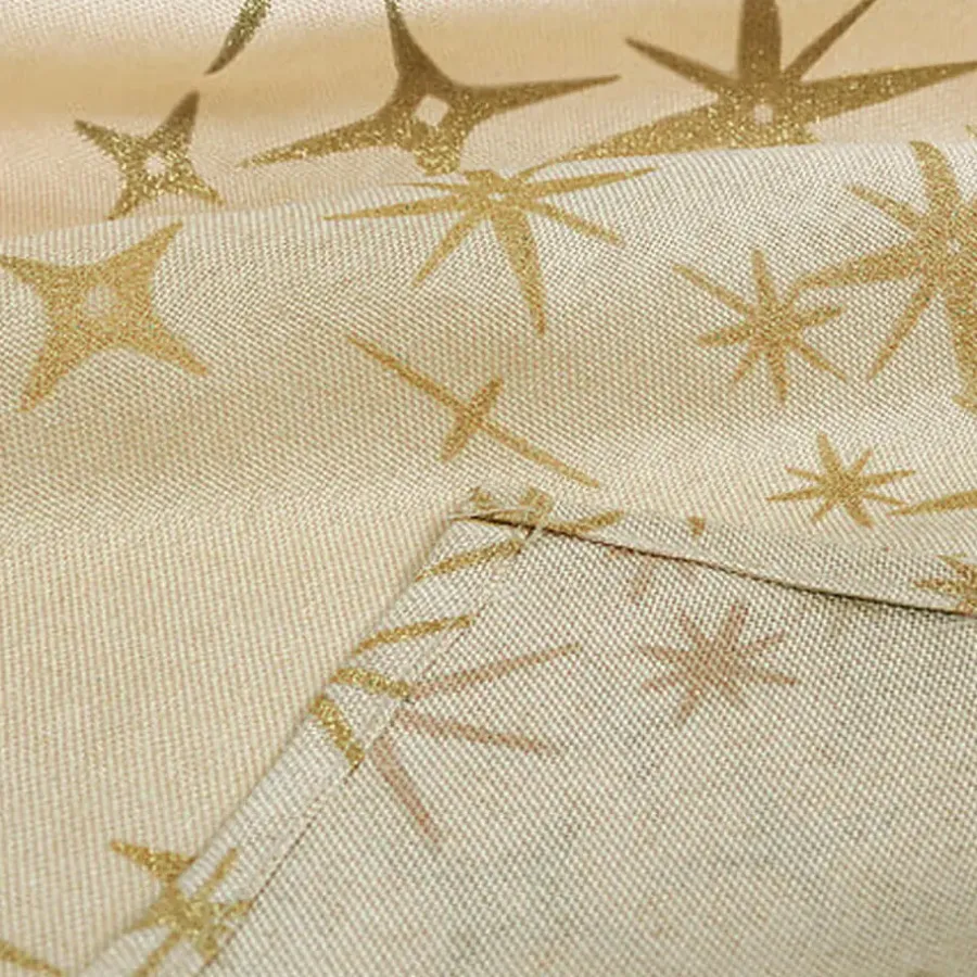Tafelkleden-Feeric lights & Christmas Feeric Christmas Tafelkleed - beige - sterren - 140 x 360 cm