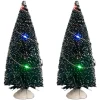 Feeric lights & Christmas Feeric Christmas 2x decoratie kerstboompjes - 15 cm - 20 LEDs