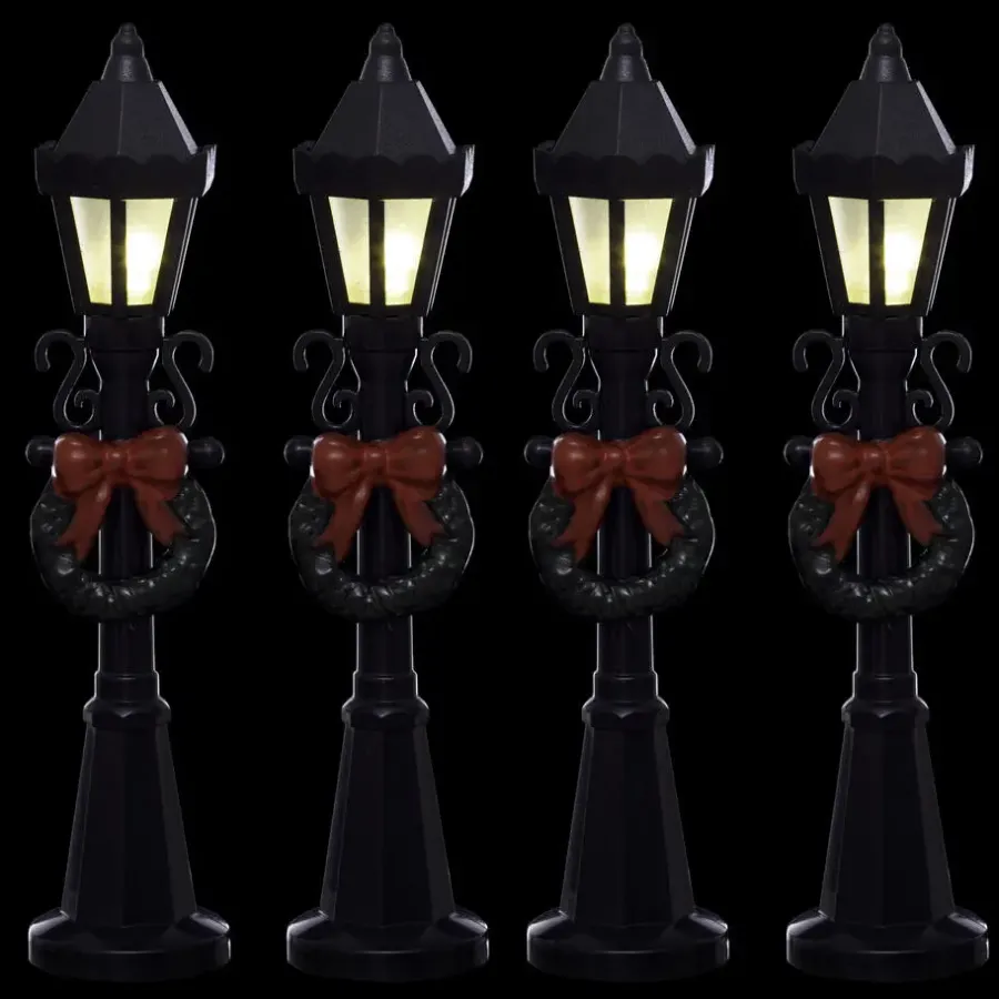 Feeric lights & Christmas Feeric lights and christmas miniatuur lantaarns - 4x st- 10 cm