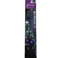 Feeric lights & Christmas Feeric Lights Fiber kerstboom- met licht/piek - 90 cm - 74 leds