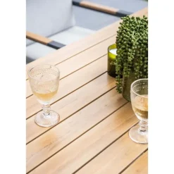 Tuintafels-Garden Impressions Felini tafel - 160x84 cm - carbon black - light teaklook