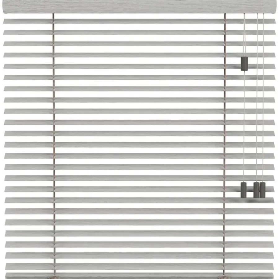 Houten Jaloezieën Op Maat-Fenstr bamboe jaloezie Miami 50mm - lichtgrijs (20018)