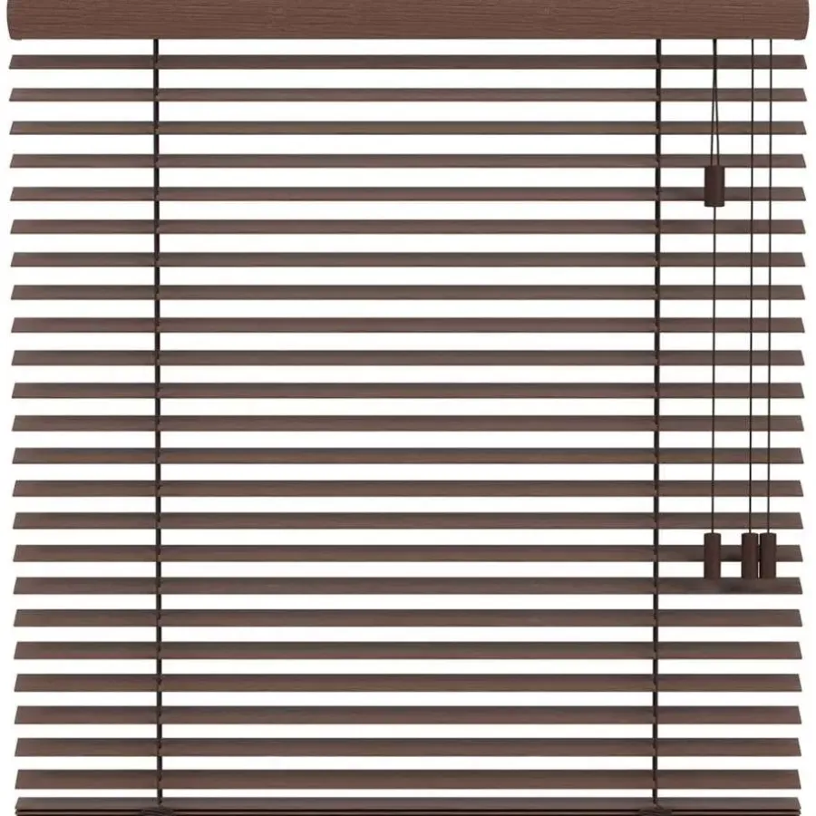 Houten Jaloezieën Op Maat-Fenstr bamboe jaloezie Tahiti 50mm - cacao bruin (30502)