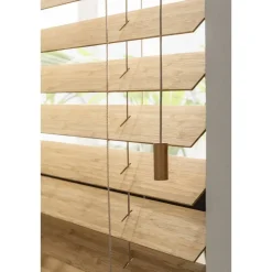 Houten Jaloezieën Op Maat-Fenstr bamboe jaloezie Tahiti 65mm - licht eiken (25951)