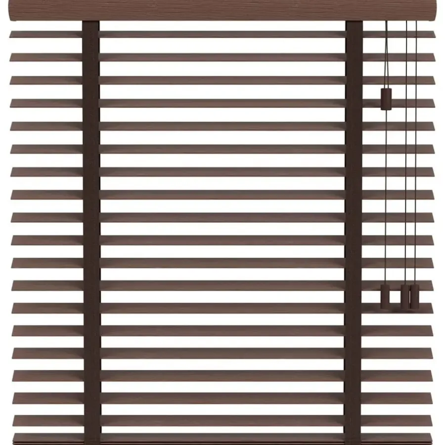 Houten Jaloezieën Op Maat-Fenstr bamboe jaloezie Tahiti 65mm - cacao bruin (30502)