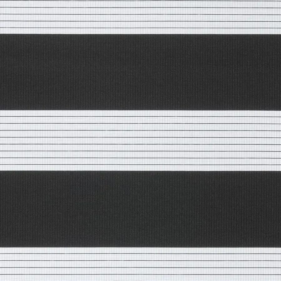 Duo-Rolgordijnen Op Maat-Fenstr Duo rolgordijn Planos lichtdoorlatend - 15048 zwart