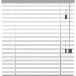 Houten Jaloezieën Op Maat-Fenstr houten jaloezie New York 65mm - lichtgrijs (20017)