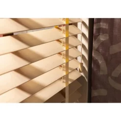 Houten Jaloezieën Op Maat-Fenstr houten jaloezie Oslo 50mm - licht eiken (25952)