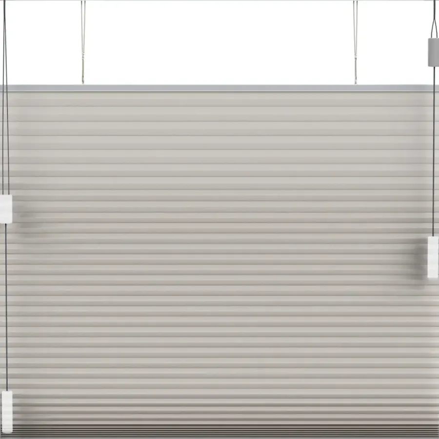 Fenstr plisségordijn Montreal dubbel 25mm lichtdoorlatend - taupe (30019)