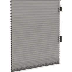 Fenstr plisségordijn Toronto dubbel 25mm lichtdoorlatend - taupe (30018)