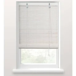 Fenstr Rolgordijn bamboe wit - 75x180cm