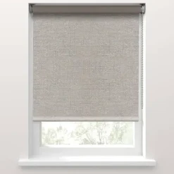 Rolgordijnen Op Maat-Fenstr rolgordijn Nancy verduisterend - grijs beige (25015)