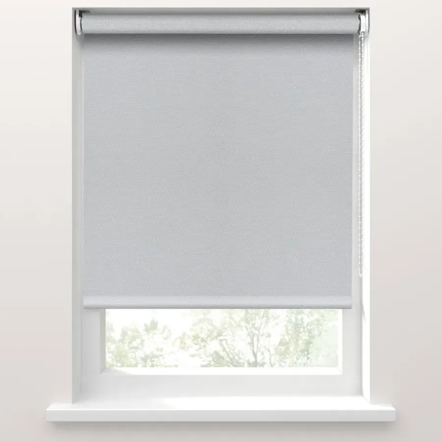 Fenstr rolgordijn Rimini screen - wit grijs (10029)