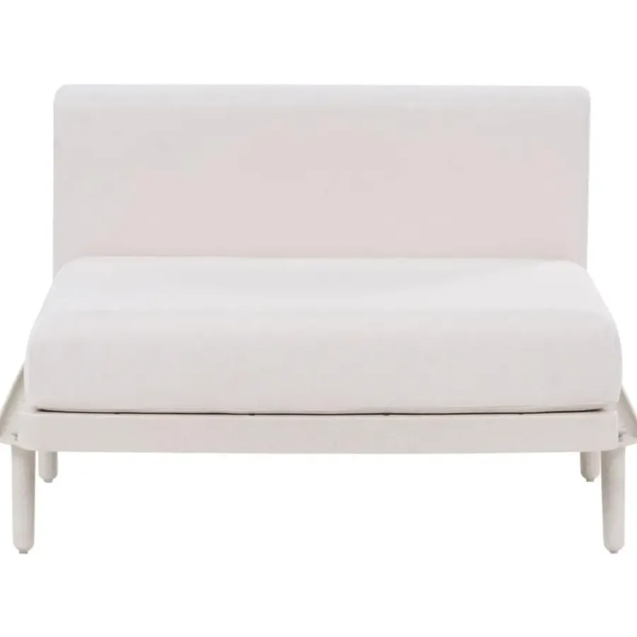 Leen Bakker FERRETTI - Tuinbank uitbreidingsmodule - Lichtbeige - Stof