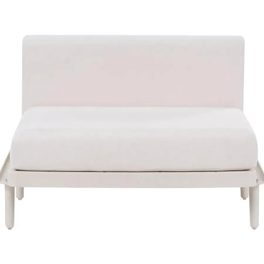 Leen Bakker FERRETTI - Tuinbank uitbreidingsmodule - Lichtbeige - Stof