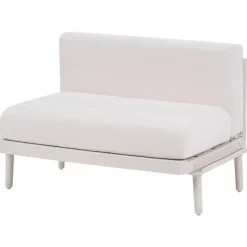 Leen Bakker FERRETTI - Tuinbank uitbreidingsmodule - Lichtbeige - Stof