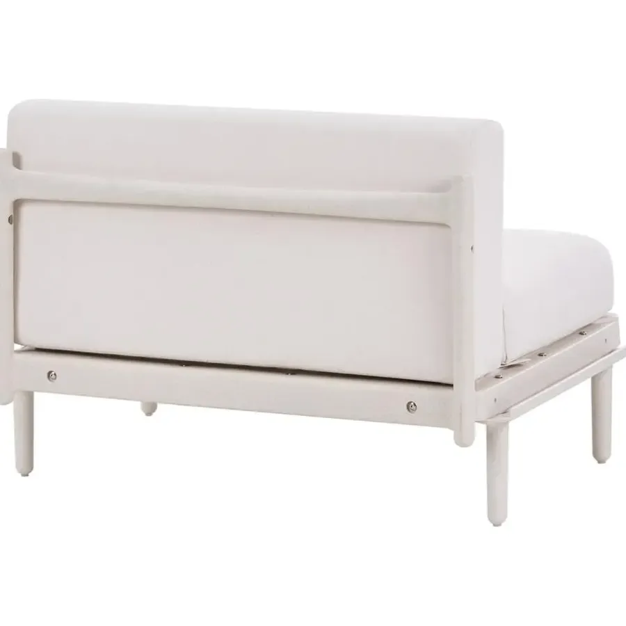 Leen Bakker FERRETTI - Tuinbank uitbreidingsmodule - Lichtbeige - Stof