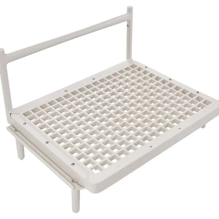 Leen Bakker FERRETTI - Tuinbank uitbreidingsmodule - Lichtbeige - Stof