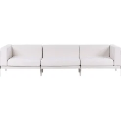 Leen Bakker FERRETTI - Tuinbank 3-zits - Lichtbeige - Synthetisch