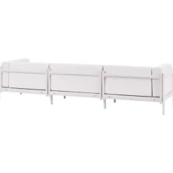 Leen Bakker FERRETTI - Tuinbank 3-zits - Lichtbeige - Synthetisch