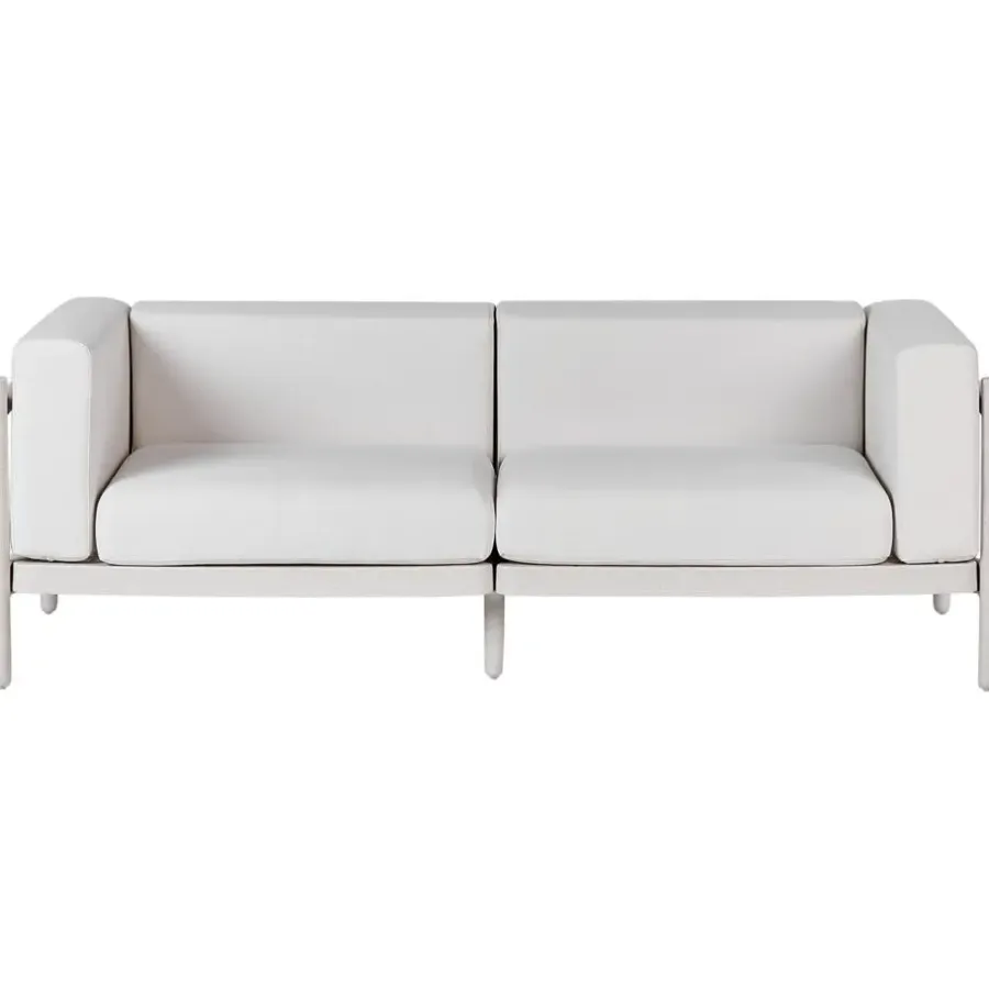 Loungebanken-Leen Bakker FERRETTI - Tuinbank 2-zits - Lichtbeige - Synthetisch